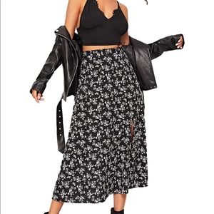 Midi Skirt with Slit